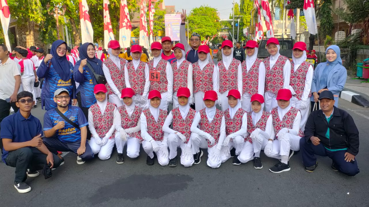 Juara Harapan 2 Gerak Jalan Putri SMP/MTs Tingkat Kab. Lamongan DISPORA 2023