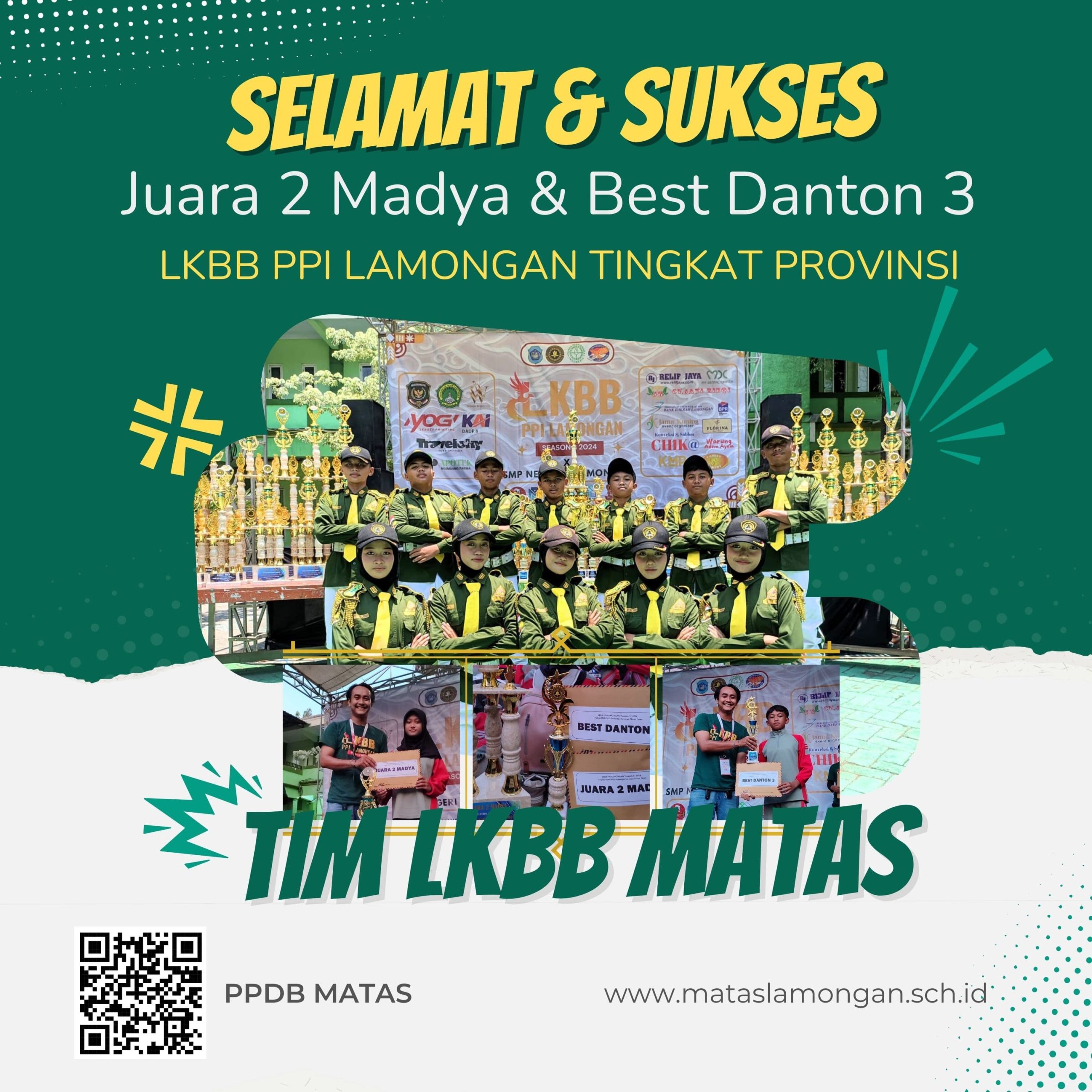 Juara 2 Madya dan Best Danton 3 LKBB PPI Lamongan tingkat Jawa Timur Tahun 2024