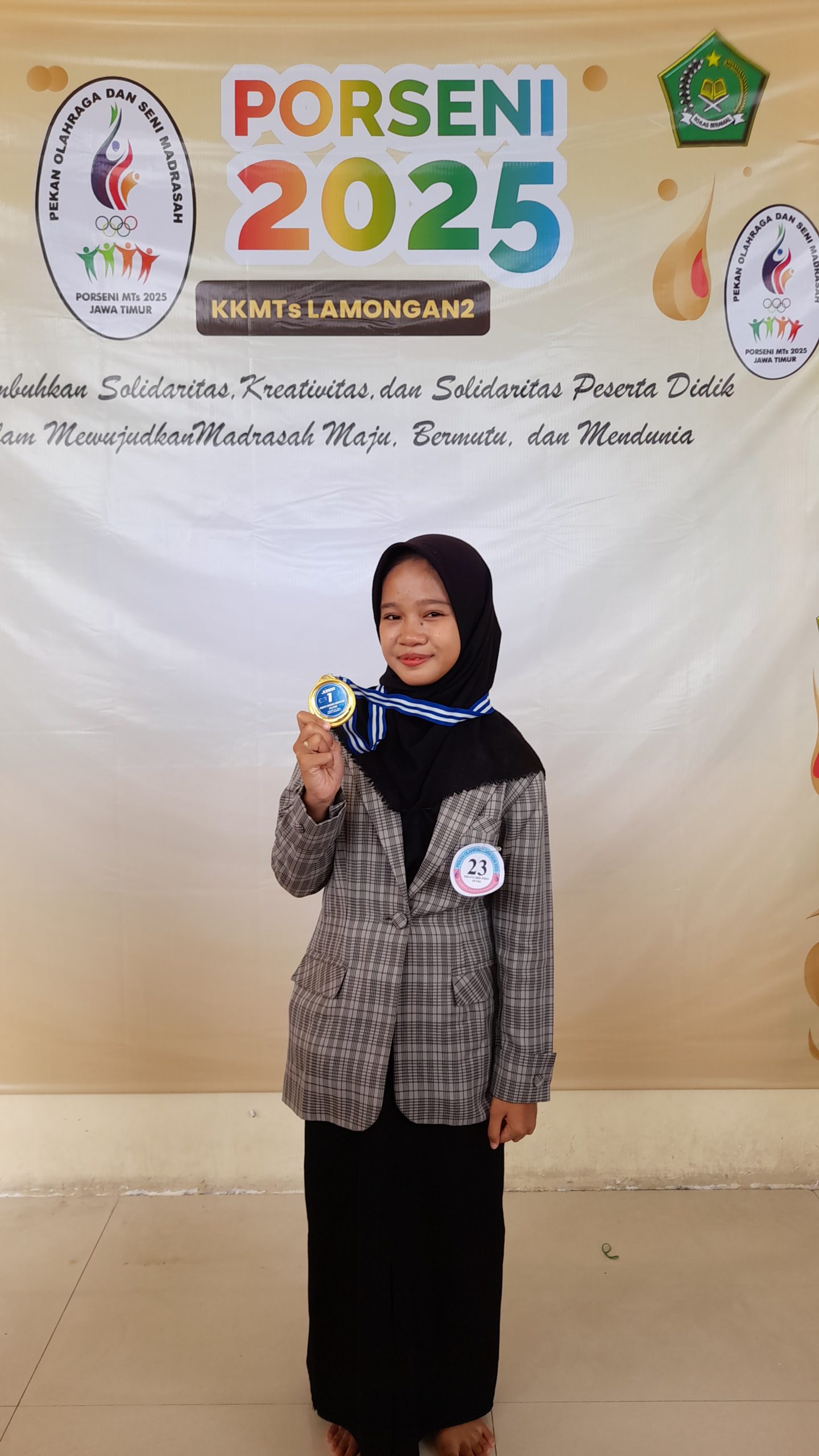 JUARA 1 PIDATO B. INDONESIA Pi PORSENI KKMTS LAMONGAN 2 TAHUN 2025