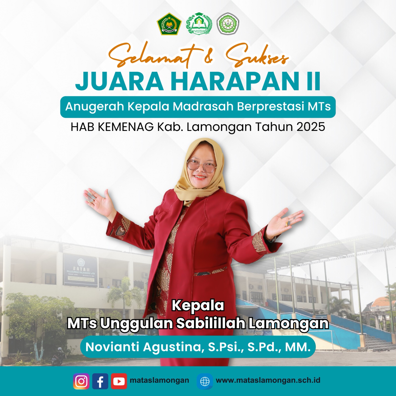 Juara Harapan 2 Anugerah Kepala Madrasah Berprestasi MTs