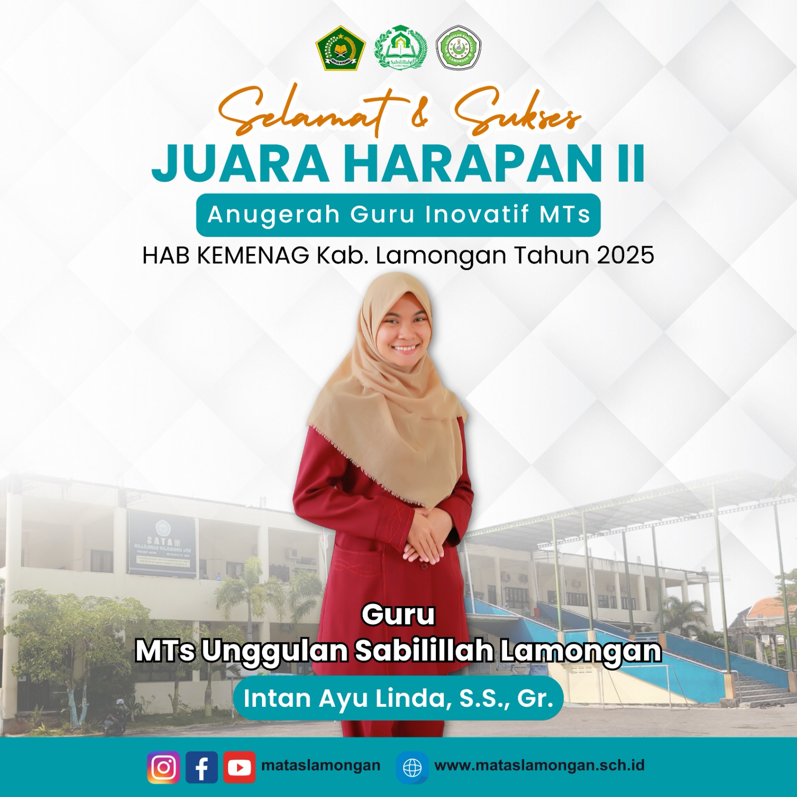 Juara Harapan 2 Anugerah Guru Inovatif MTs