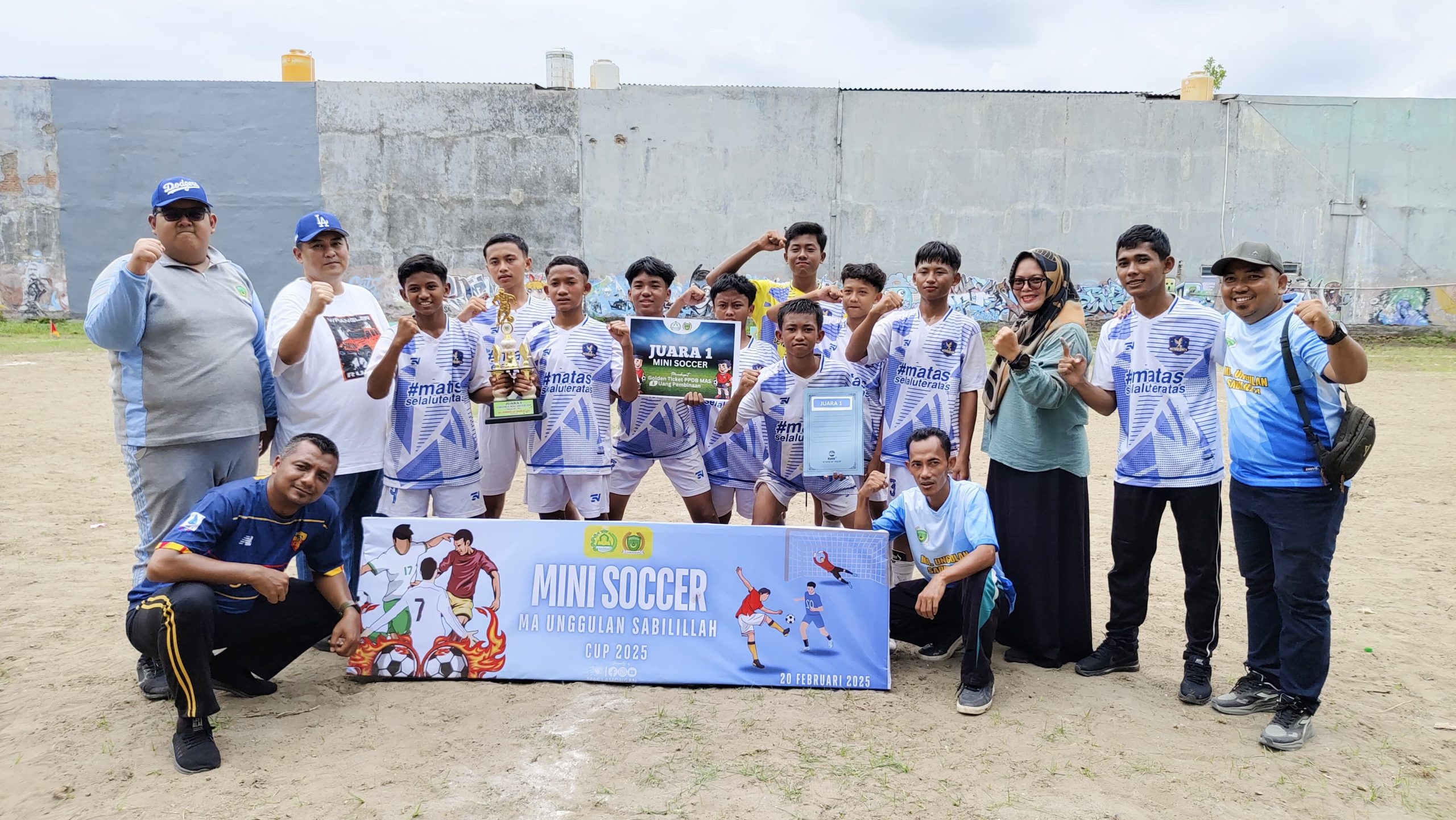 Juara 1 Mini Soccer MA Unggulan Sabilillah Cup 2025 Tingkat Kabupaten