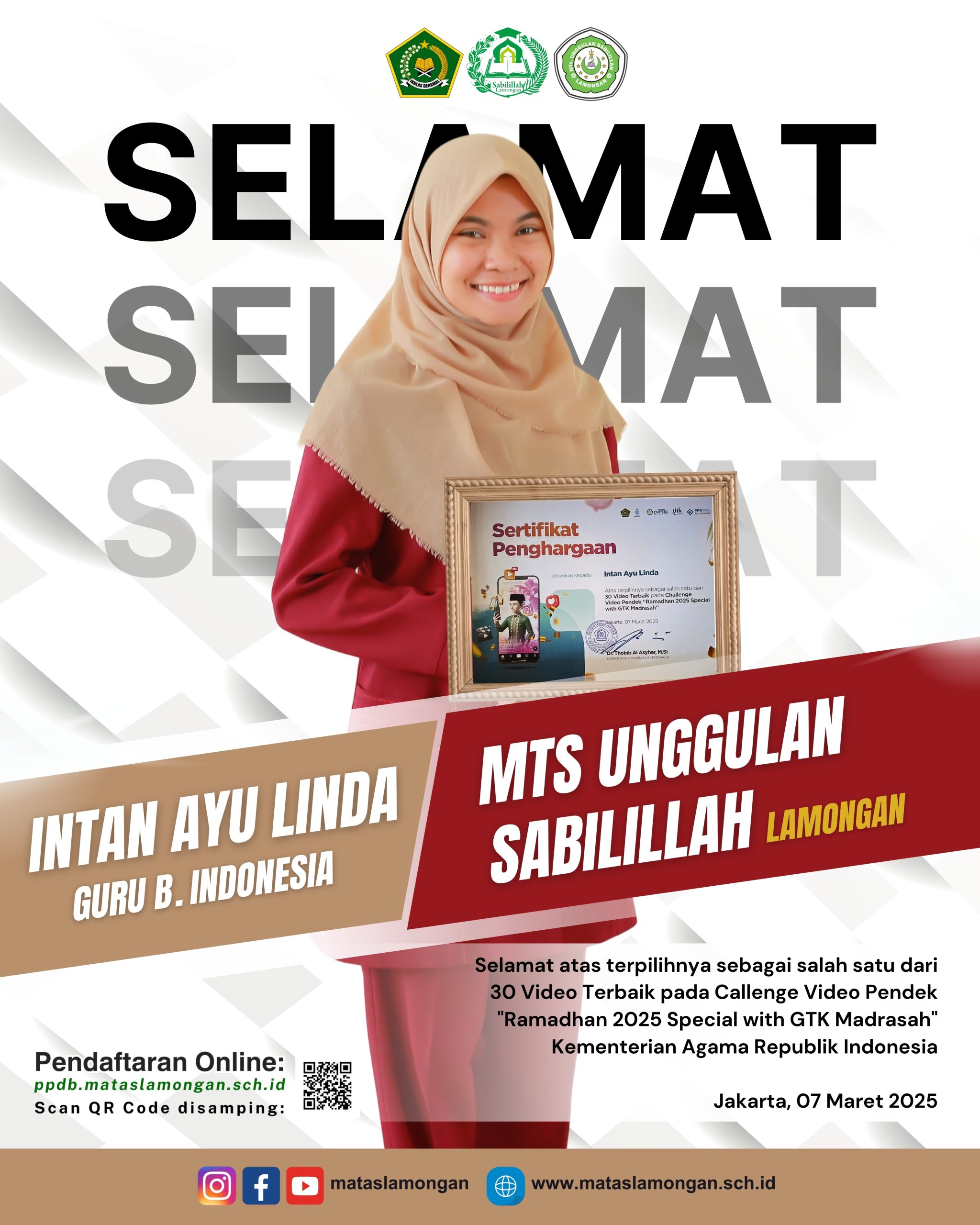 30 Video Terbaik Ramadhan 2025 Special with GTK Madrasah Tingkat Nasional