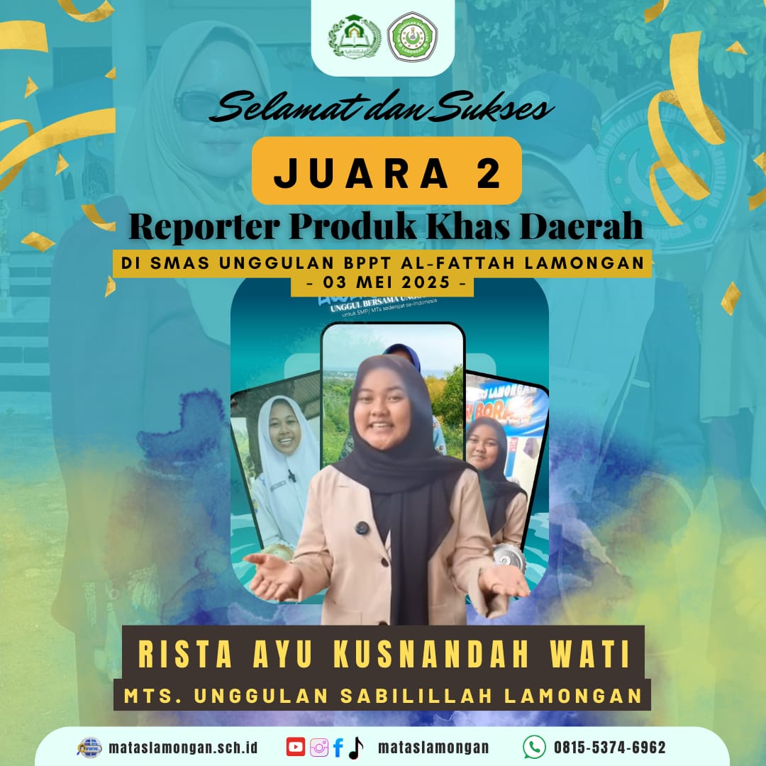 Juara 2 Reporter Produk Khas Daerah Tingkat Nasional 2025