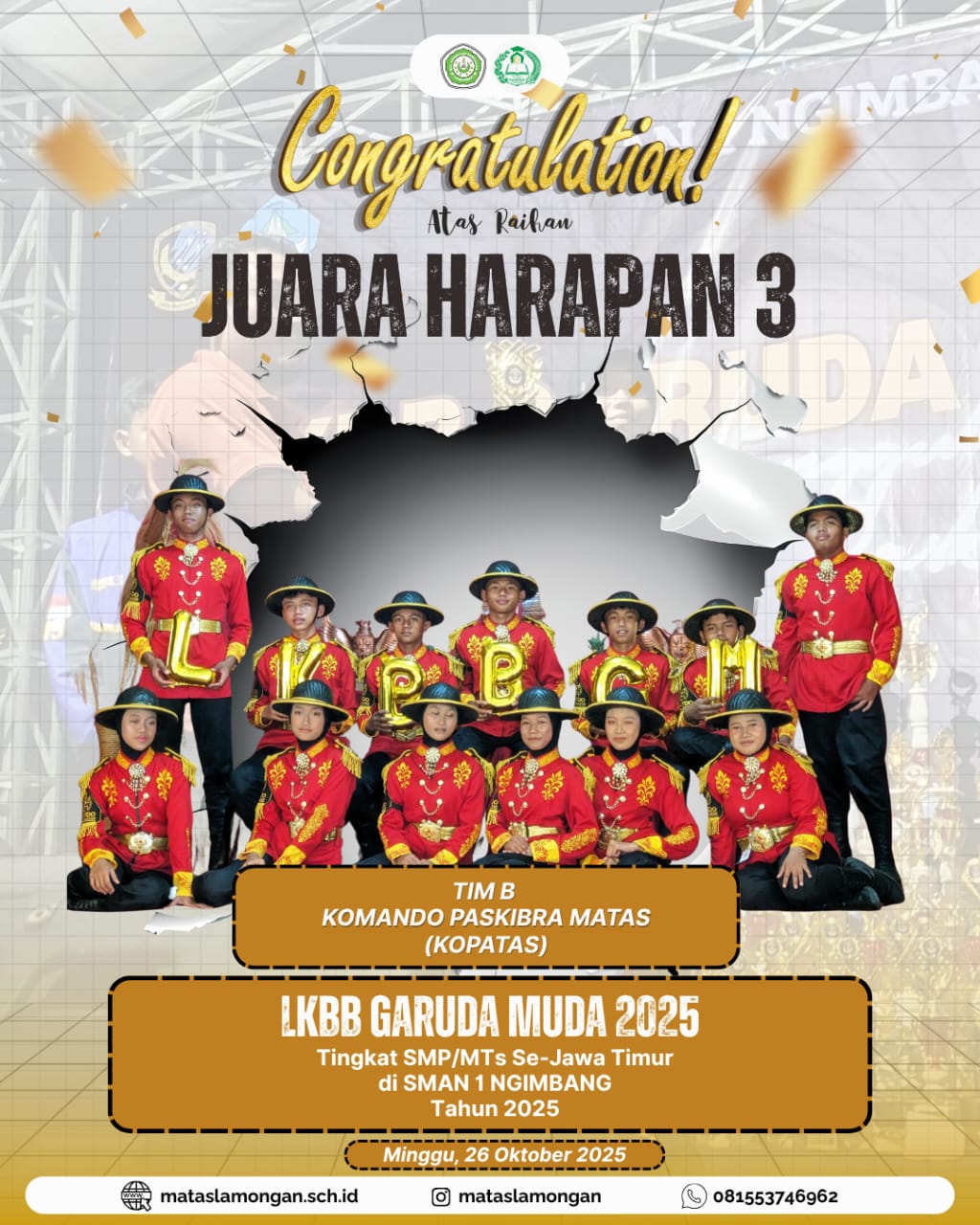 JUARA HARAPAN 3 LKBB GARUDA MUDA 2025 SE JAWA TIMUR