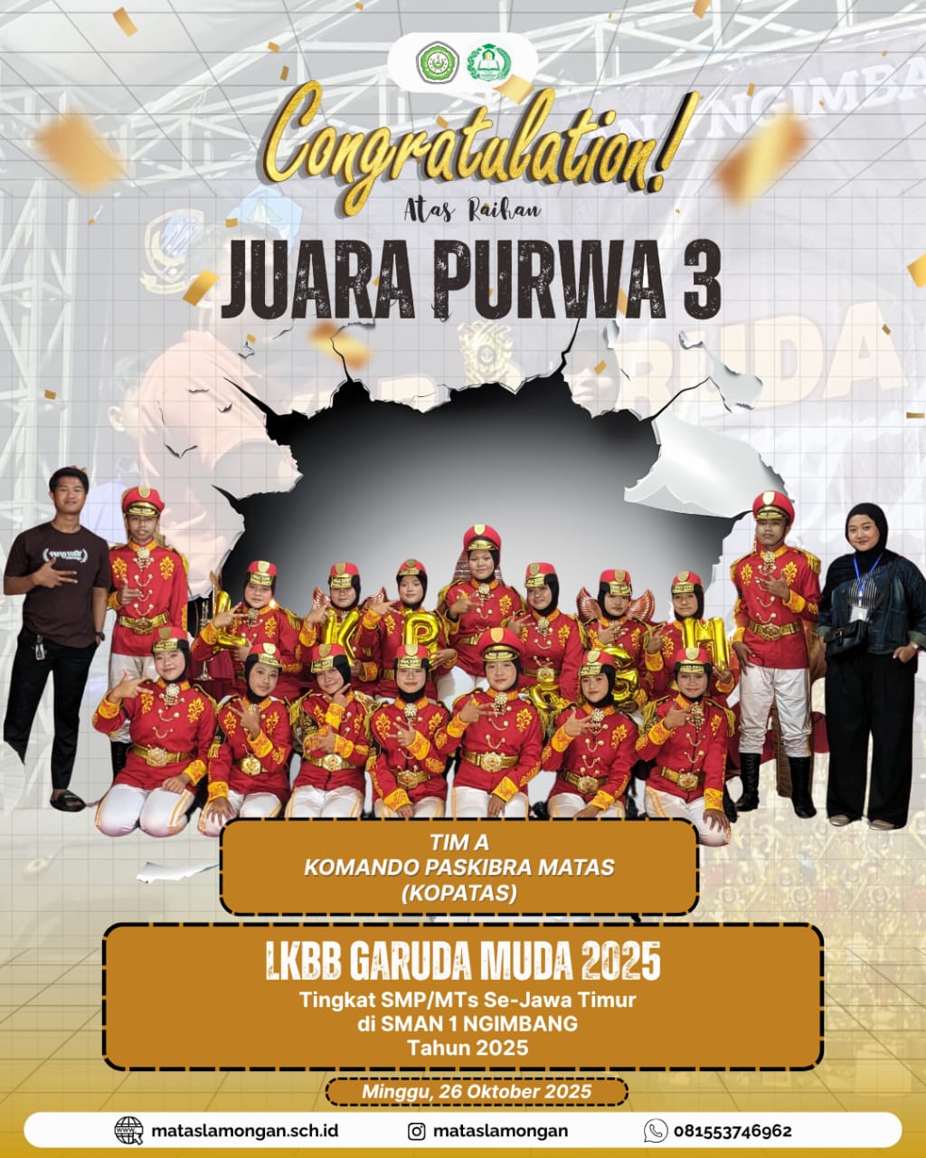 JUARA PURWA 3 LKBB GARUDA MUDA 2025 SE JAWA TIMUR
